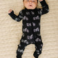 Bamboo Zip Romper | Born to Ride Black