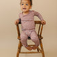 Bamboo Two Piece Set | Chocolate Gingham