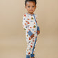 Bamboo Zip Romper | Touchdown Teddy