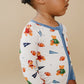 Bamboo Zip Romper | Touchdown Teddy
