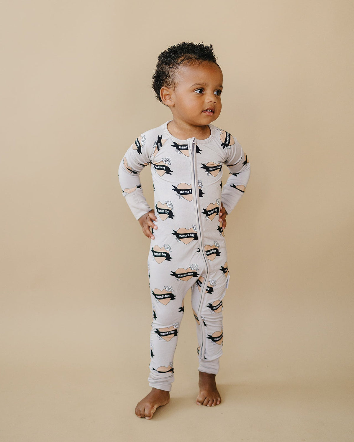 Bamboo Zip Romper | Mama's Boy