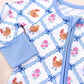 Bamboo Zip Romper | Chickens & Flowers