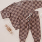 Jogger Set | Espresso Checkered