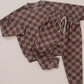 Jogger Set | Espresso Checkered