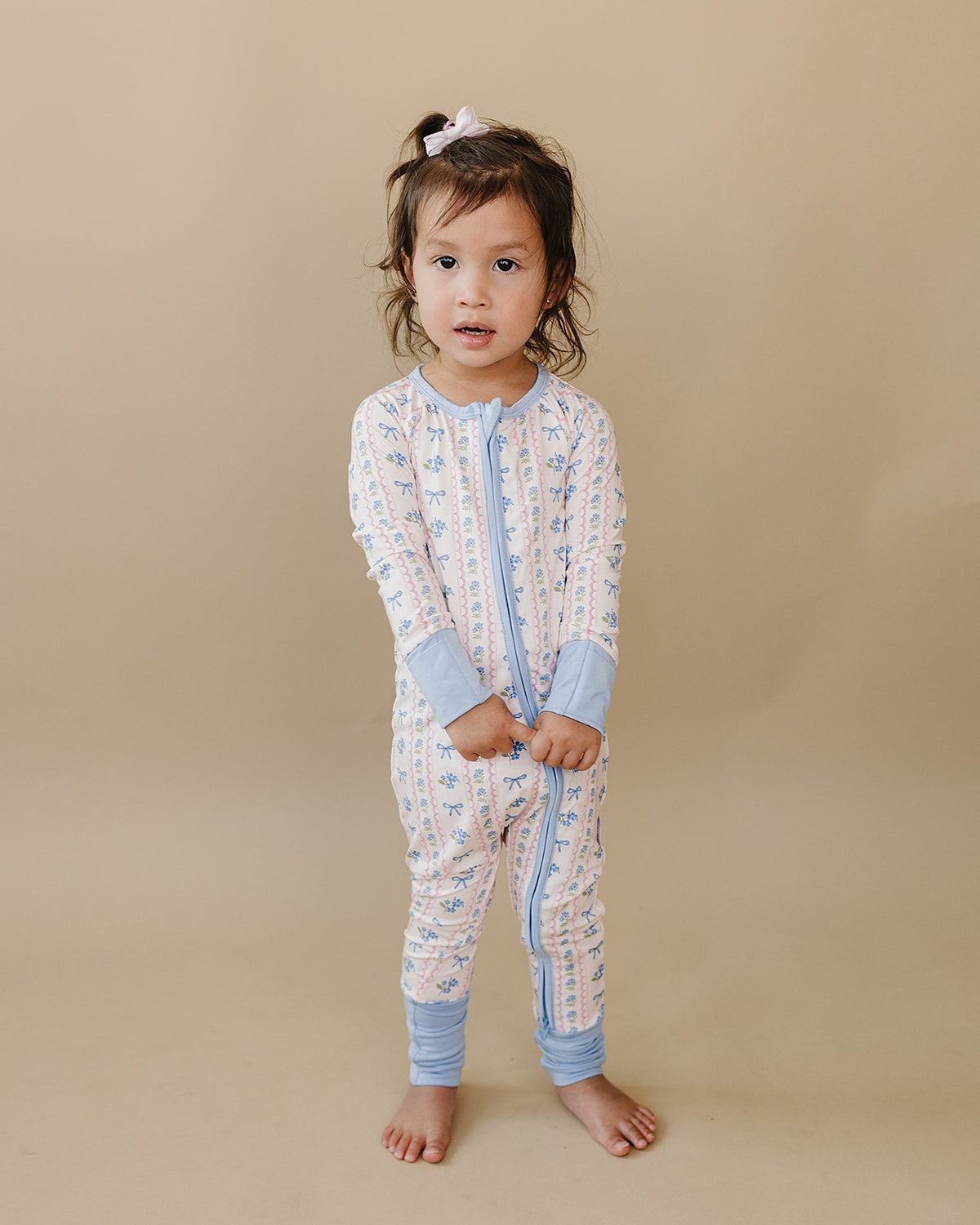 Bamboo Zip Romper | Whimsy Bloom