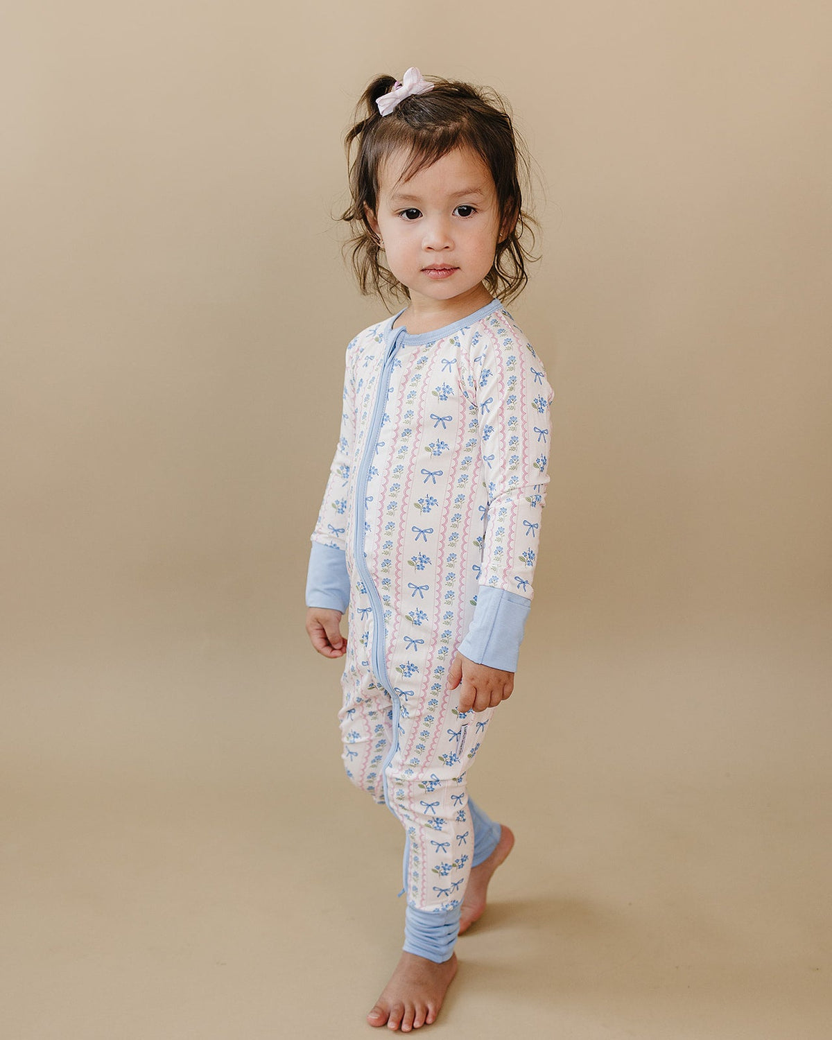 Bamboo Zip Romper | Whimsy Bloom