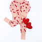 Bamboo Zip Romper | Cherry Heart