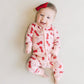 Bamboo Zip Romper | Cherry Heart