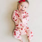 Bamboo Zip Romper | Cherry Heart