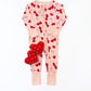 Bamboo Zip Romper | Cherry Heart