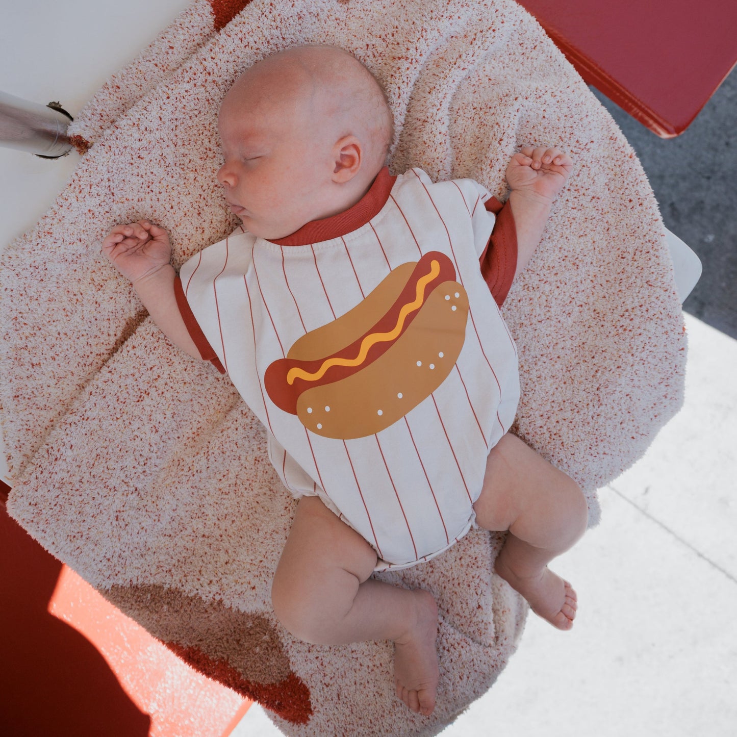 Short Sleeve Romper | Hot Dog