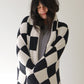Plush Blanket  | Black & White Checkerboard