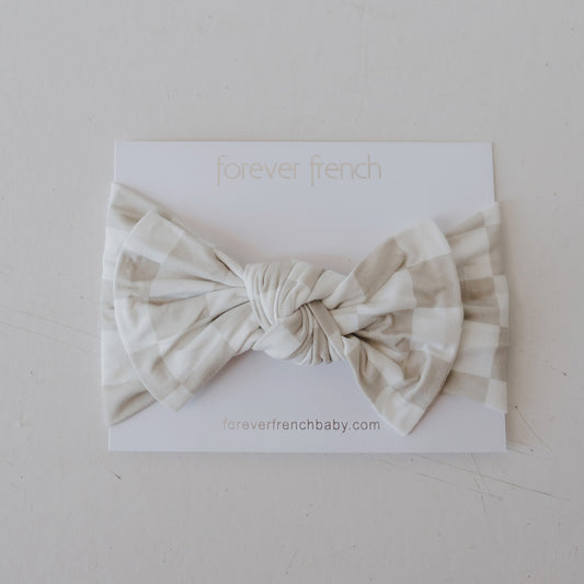 Bamboo Head Wrap | Checkerboard