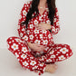 Women's Bamboo Button Up Lounge Set | Cherry Blossoms