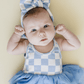 Checkered Headband | Blue