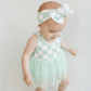 Checkered Headband | Mint