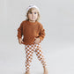 Checkered Leggings | Copper