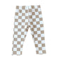 Checkered Leggings | Latte