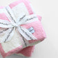 Checkered Plush Blanket | Pink
