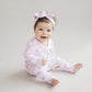 Checkered Smiley Lounge Set | Pink
