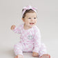 Checkered Smiley Lounge Set | Pink