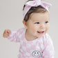 Checkered Smiley Lounge Set | Pink