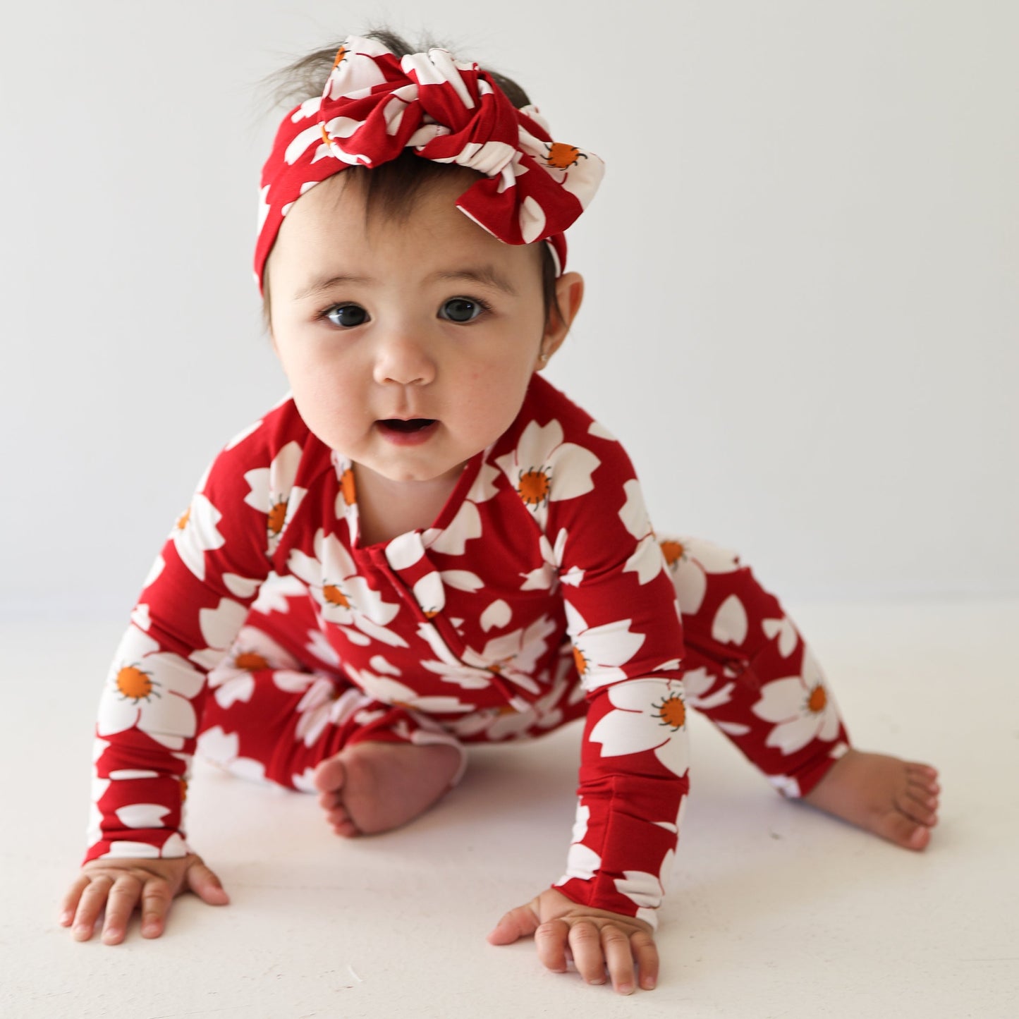 Bamboo Zip Pajamas | Cherry Blossoms