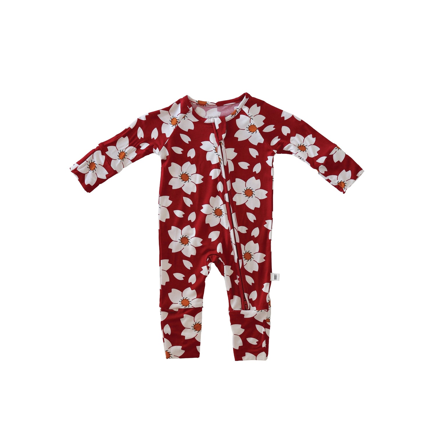 Bamboo Zip Pajamas | Cherry Blossoms