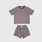 Child Terry Short Set | Cola Stripe