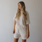 Women's Terry Short Set | Coconut Milk