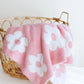 Daisy Fuzzy Blanket | Pink