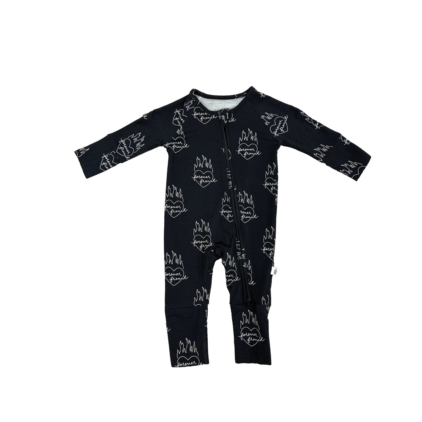 Bamboo Zip Pajamas | Flaming Hearts
