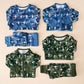 Bamboo Zip Romper | Green Camo Bolts