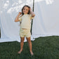 Girl's Bamboo Short Set | Citron