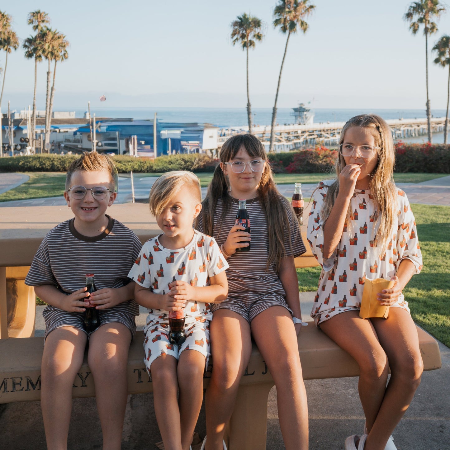 Girl's Bamboo Short Set | Fries & Cola
