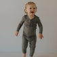 Bamboo Two Piece Pajamas | Green Flowers