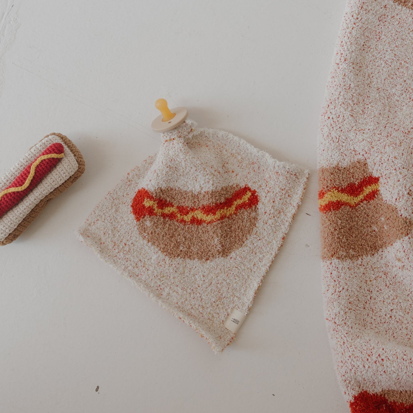 *SHIPS IN 1 WEEK* Knit Rattle | Hot Dog