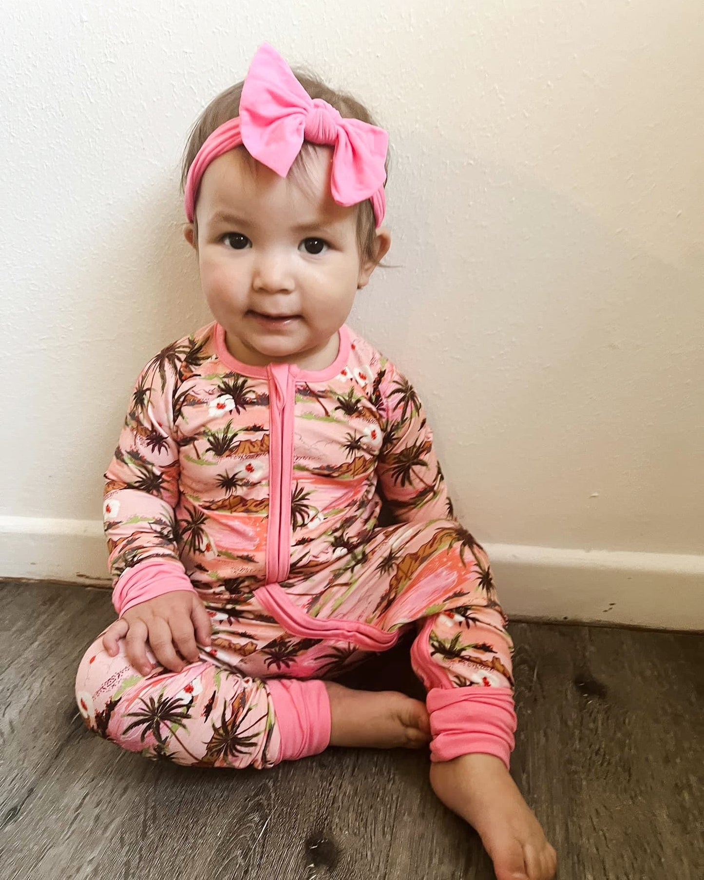 You Had Me at Aloha, But Make it Pink Zippy Bamboo Pajamas