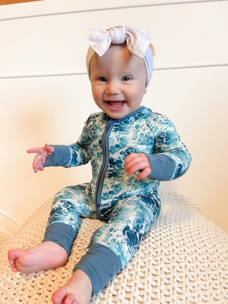 Happiness Comes in Waves Zippy Bamboo Pajamas