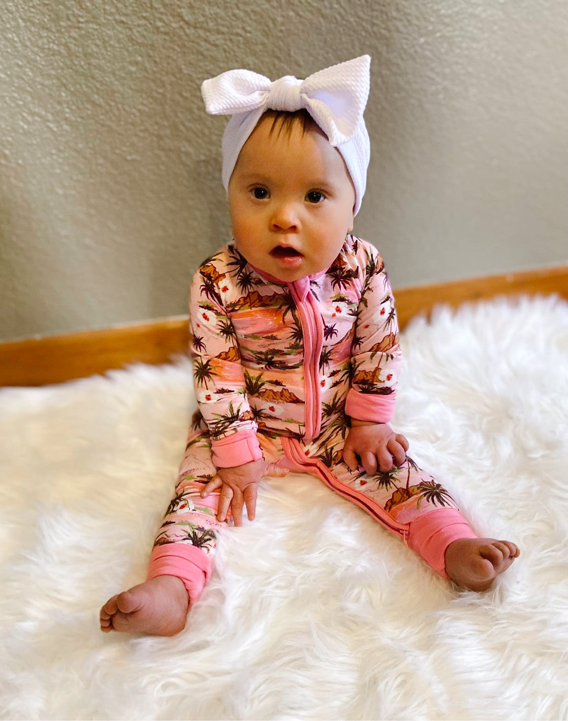 You Had Me at Aloha, But Make it Pink Zippy Bamboo Pajamas