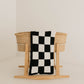 Plush Blanket  | Black & White Checkerboard