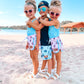 Girls Pink Smiley Boardshorts