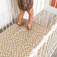 Muslin Crib Sheet | Wavy Checker