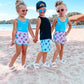 Girls Pink Smiley Boardshorts