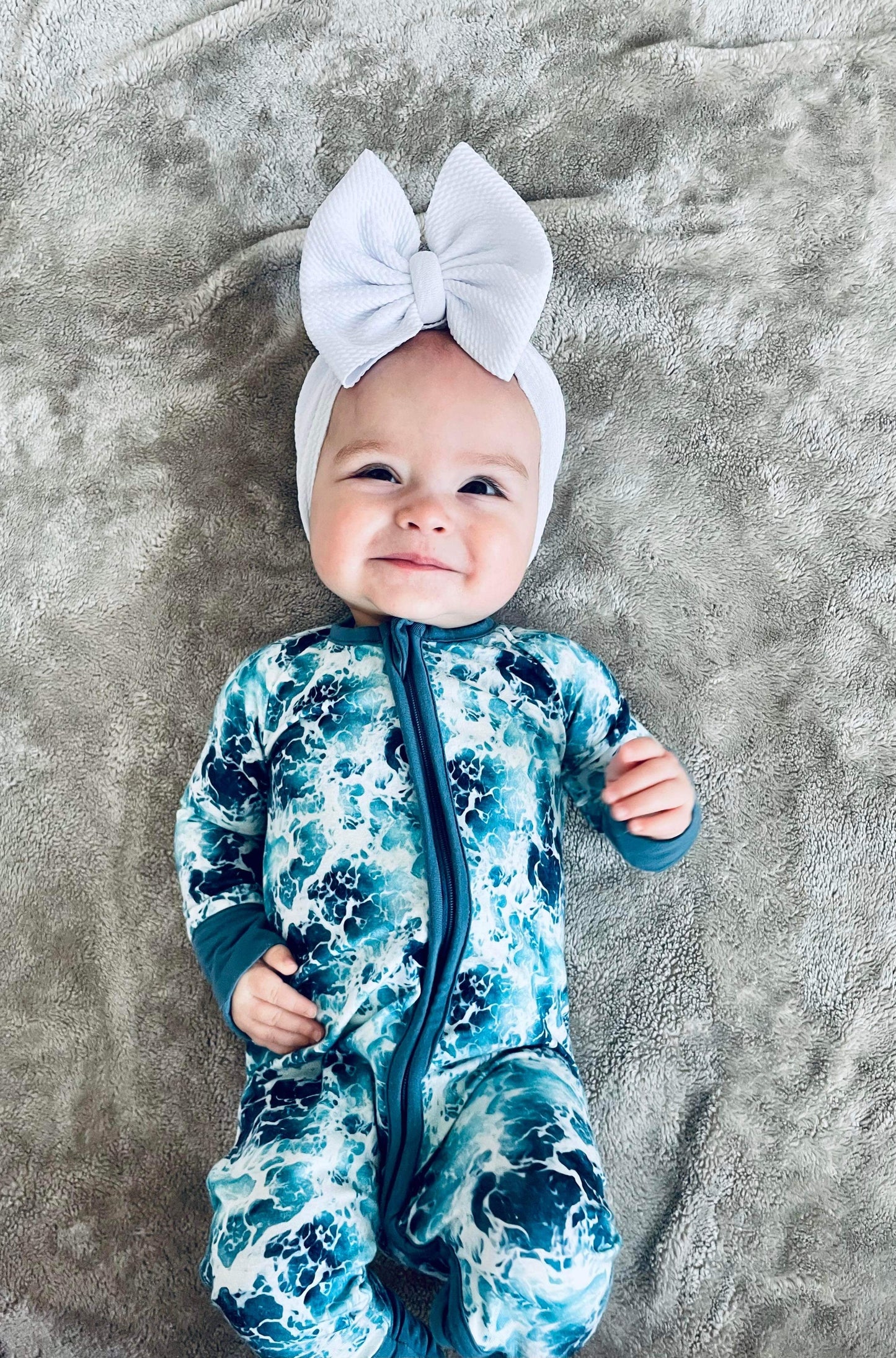 Happiness Comes in Waves Zippy Bamboo Pajamas