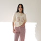 Short Sleeve Women's Bamboo Lounge Set | Milk & Window Pane