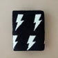 Lightning Bolt Fuzzy Blanket | Black