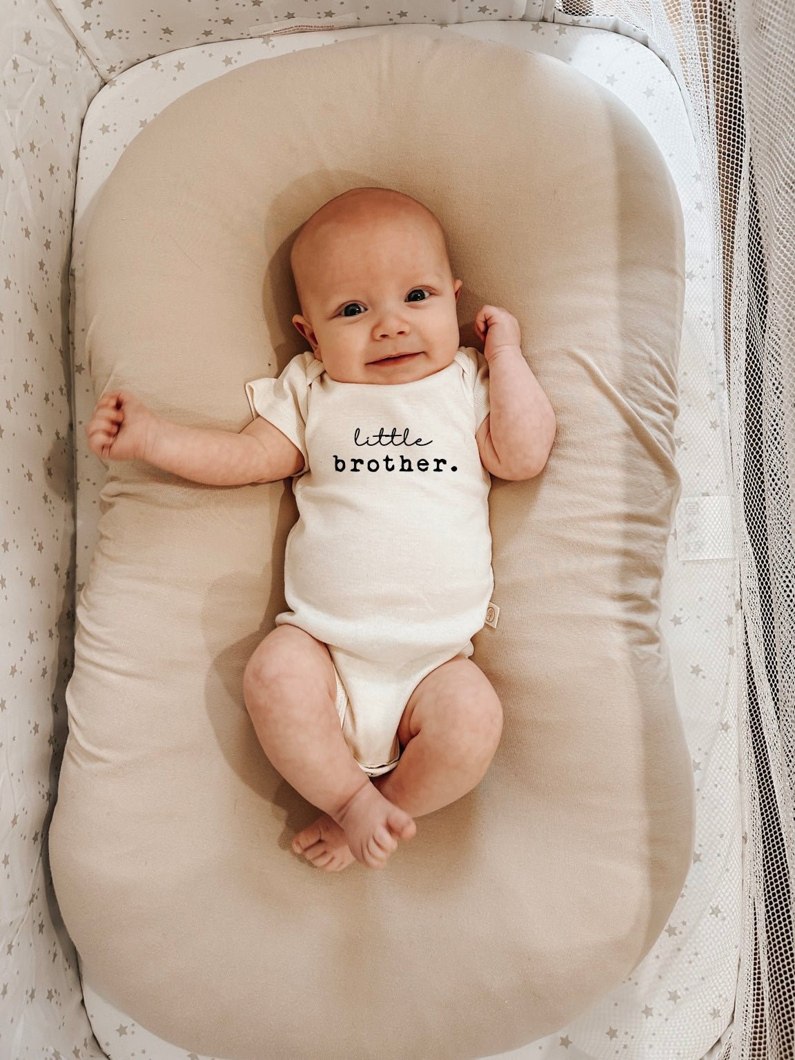 Little Brother Organic Cotton Short Sleeve Baby Bodysuit