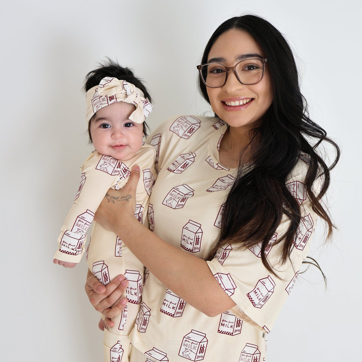 Women's Boxy Tee Lounge Set | Milk