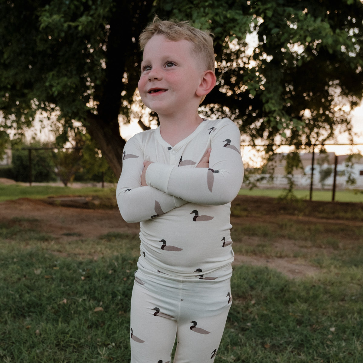 Bamboo Two Piece Pajamas | Mallard